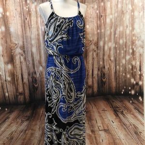 White House Black Market Patterned Maxi Dress
